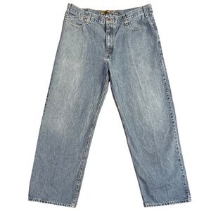 Vintage Y2K Silver Tab Levi’s Low & Loose Baggy Blue Jeans Men’s 36